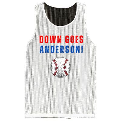 Down Goes Anderson Mesh Reversible Basketball Jersey Tank