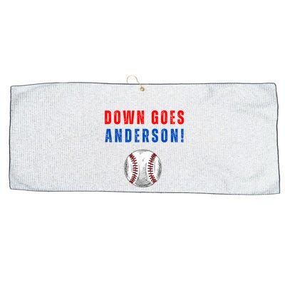Down Goes Anderson Large Microfiber Waffle Golf Towel