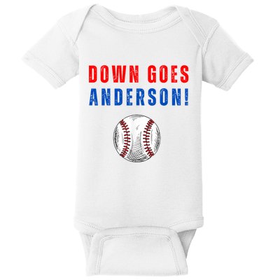 Down Goes Anderson Baby Bodysuit