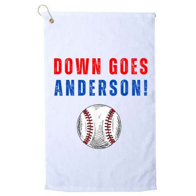 Down Goes Anderson Golf Towel