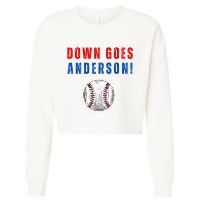 Down Goes Anderson Cropped Pullover Crew