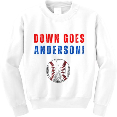 Down Goes Anderson Kids Sweatshirt