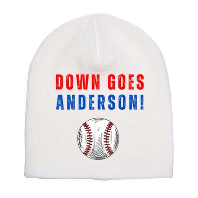 Down Goes Anderson Short Acrylic Beanie
