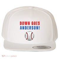 Down Goes Anderson Wool Snapback Cap