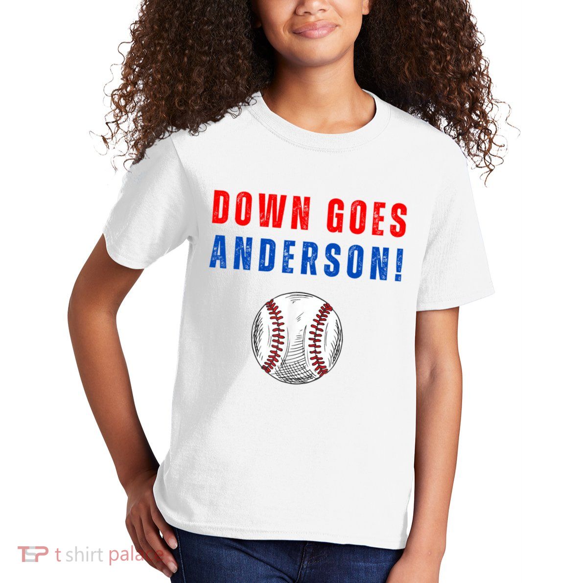 Down Goes Anderson Kids T-Shirt