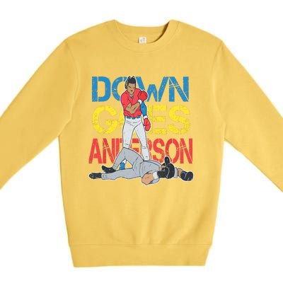 Down Goes Anderson Premium Crewneck Sweatshirt