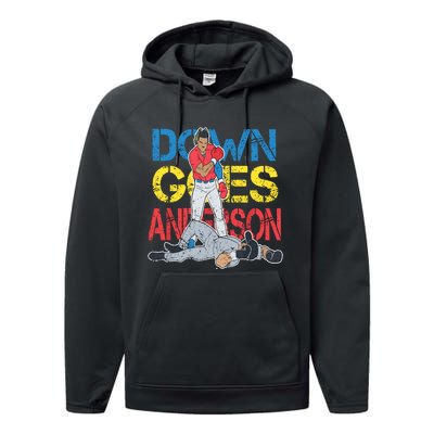 Down Goes Anderson Performance Fleece Hoodie