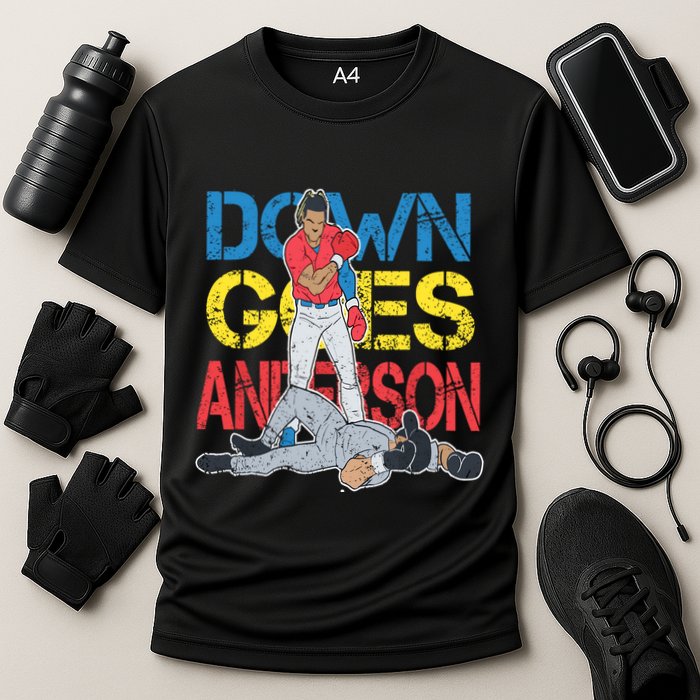 Down Goes Anderson Cooling Performance Crew T-Shirt