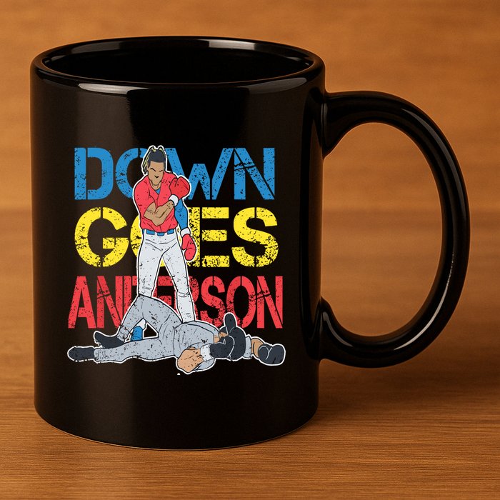 Down Goes Anderson 11oz C Handle Ceramic Mug