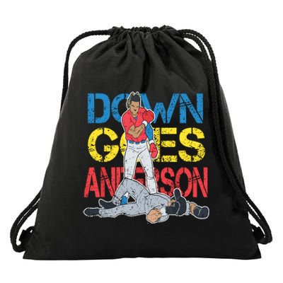 Down Goes Anderson Drawstring Bag