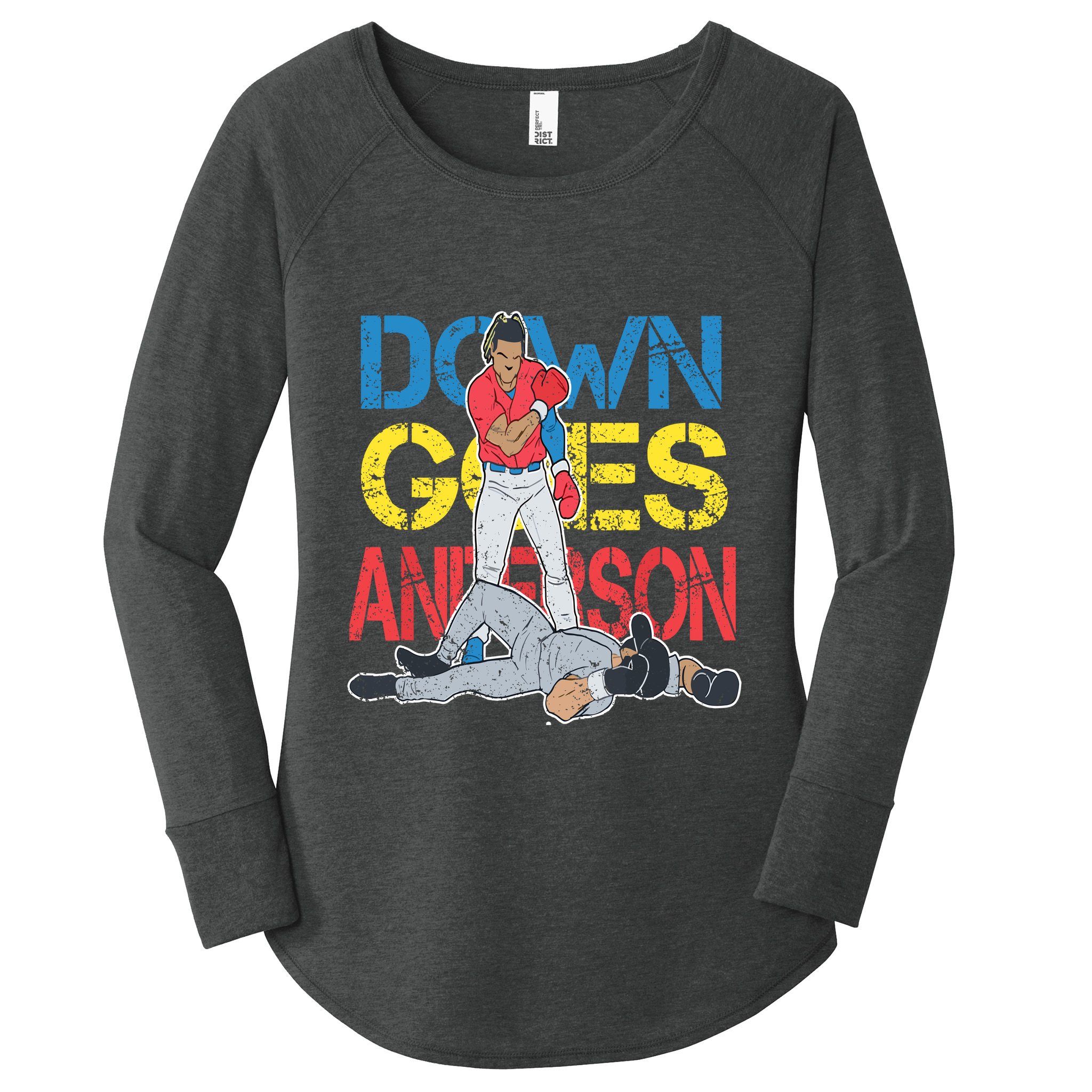 Down Goes Anderson Women's Perfect Tri Tunic Long Sleeve Shirt