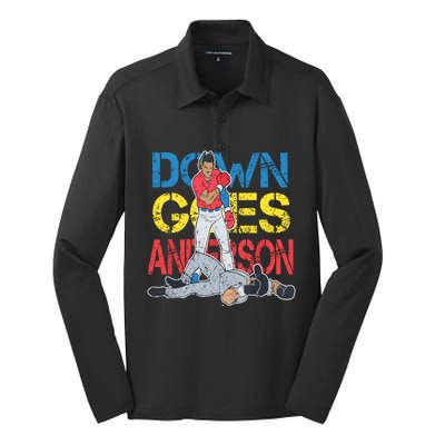 Down Goes Anderson Silk Touch Performance Long Sleeve Polo