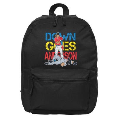 Down Goes Anderson 16 in Basic Backpack