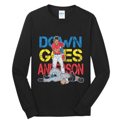 Down Goes Anderson Tall Long Sleeve T-Shirt