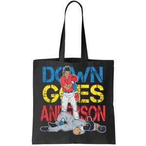 Down Goes Anderson Tote Bag