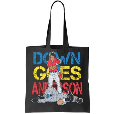 Down Goes Anderson Tote Bag