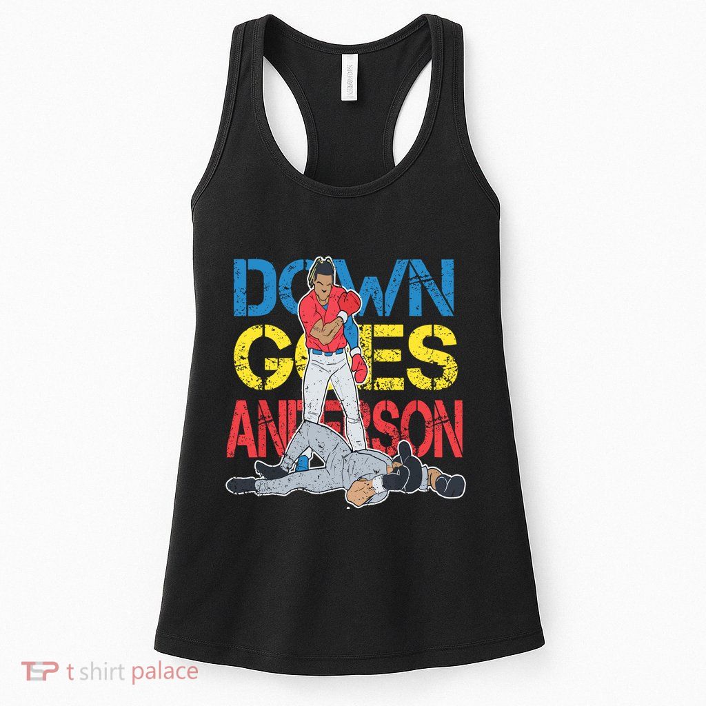 Down Goes Anderson Womens Tank Top