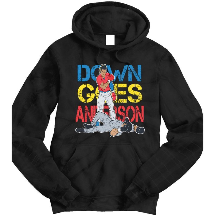 Down Goes Anderson Tie Dye Hoodie