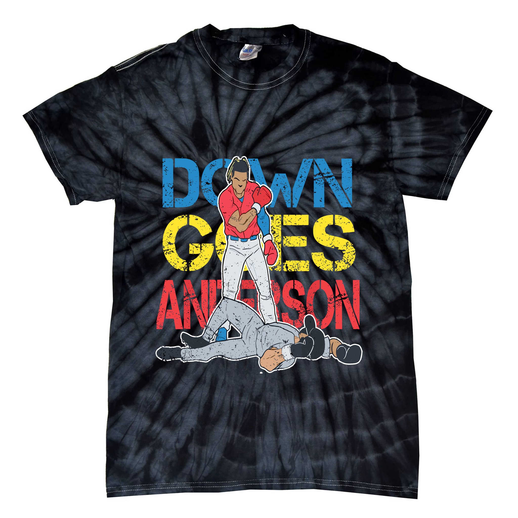 Down Goes Anderson Tie-Dye T-Shirt