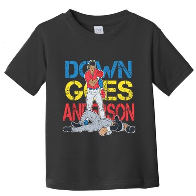 Down Goes Anderson Toddler T-Shirt