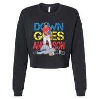 Down Goes Anderson Cropped Pullover Crew