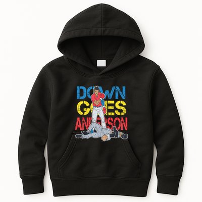 Down Goes Anderson Kids Hoodie