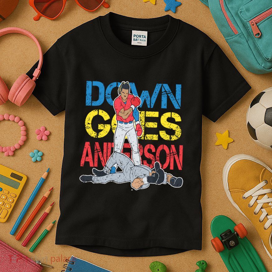 Down Goes Anderson Kids T-Shirt