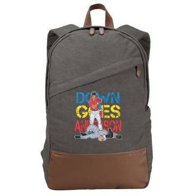 Down Goes Anderson Cotton Canvas Backpack