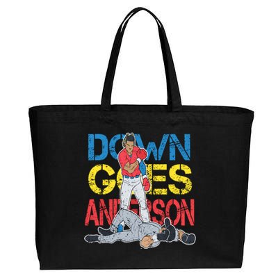 Down Goes Anderson Cotton Canvas Jumbo Tote