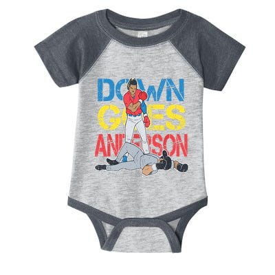 Down Goes Anderson Infant Baby Jersey Bodysuit
