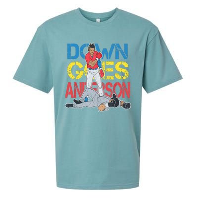 Down Goes Anderson Sueded Cloud Jersey T-Shirt