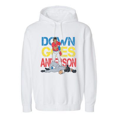 Down Goes Anderson Garment-Dyed Fleece Hoodie