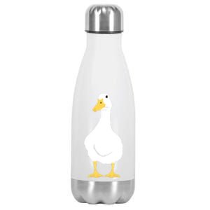 Duck Goose Animal Friend Feathered Gift Funny Gift Stainless Steel Insulated Water Bottle