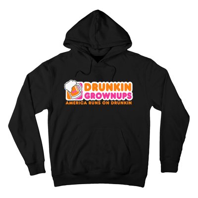 Drunkin Grownups Adult Party Sarcastic Hoodie