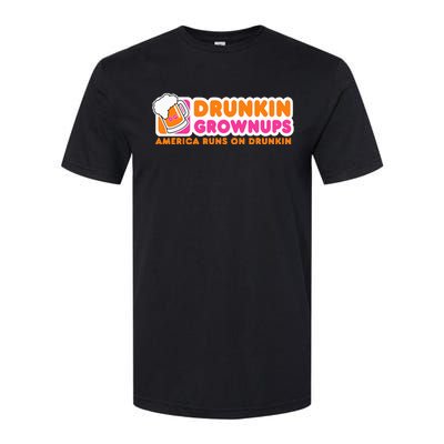 Drunkin Grownups Adult Party Sarcastic Softstyle CVC T-Shirt