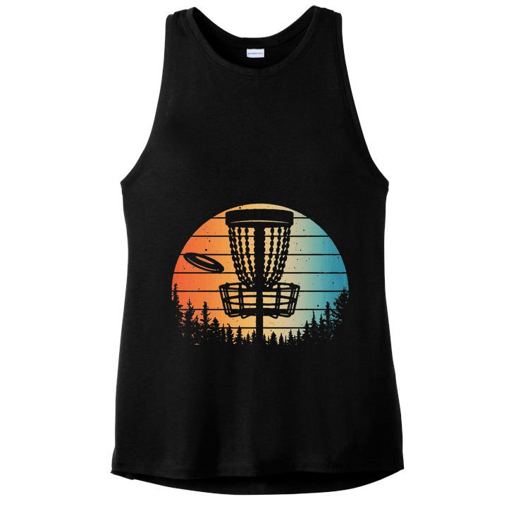 Disc Golf Art Disc Golfer Disc Golf Ladies PosiCharge Tri-Blend Wicking Tank