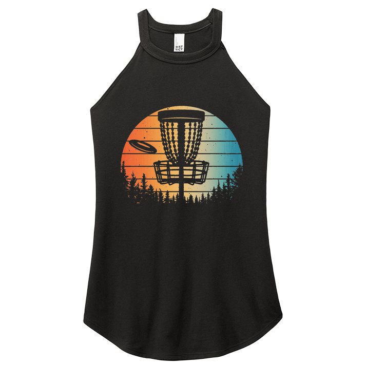 Disc Golf Art Disc Golfer Disc Golf Women's Perfect Tri Rocker Tank