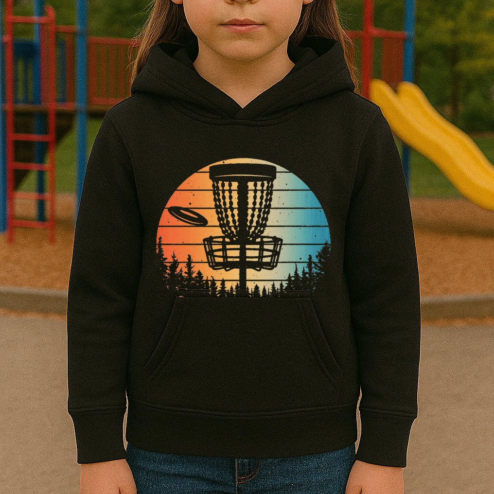Disc Golf Art Disc Golfer Disc Golf Kids Hoodie