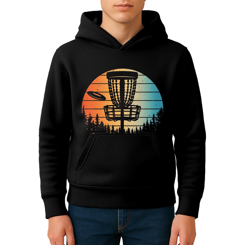 Disc Golf Art Disc Golfer Disc Golf Kids Hoodie