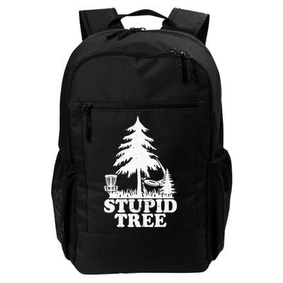 Disc Golf Art For  Stupid Tree Fun Disc Golf Player Backpack