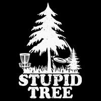 Disc Golf Art For  Stupid Tree Fun Disc Golf Player 16 in Basic Backpack
