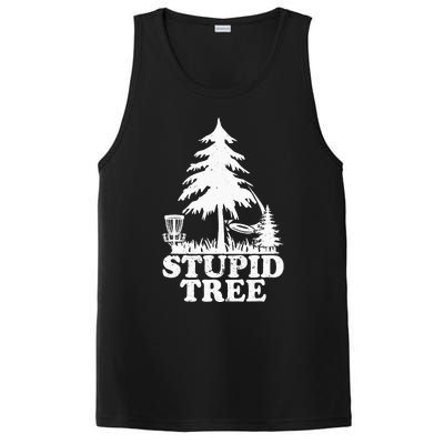 Disc Golf Art For  Stupid Tree Fun Disc Golf Player PosiCharge Competitor Tank