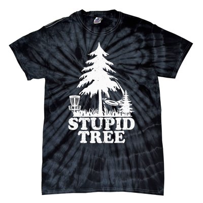 Disc Golf Art For  Stupid Tree Fun Disc Golf Player Tie-Dye T-Shirt