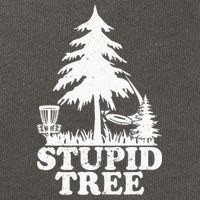 Disc Golf Art For  Stupid Tree Fun Disc Golf Player Cotton Canvas Backpack