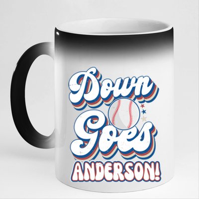 Down Goes Anderson 11oz Black Color Changing Mug