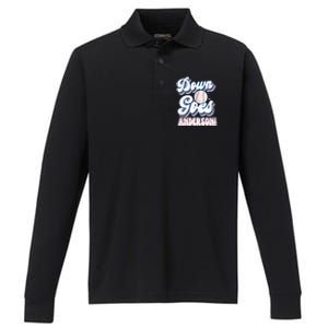 Down Goes Anderson Performance Long Sleeve Polo