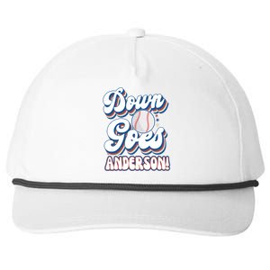 Down Goes Anderson Snapback Five-Panel Rope Hat