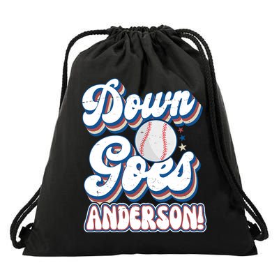 Down Goes Anderson Drawstring Bag