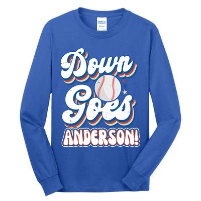 Down Goes Anderson Tall Long Sleeve T-Shirt