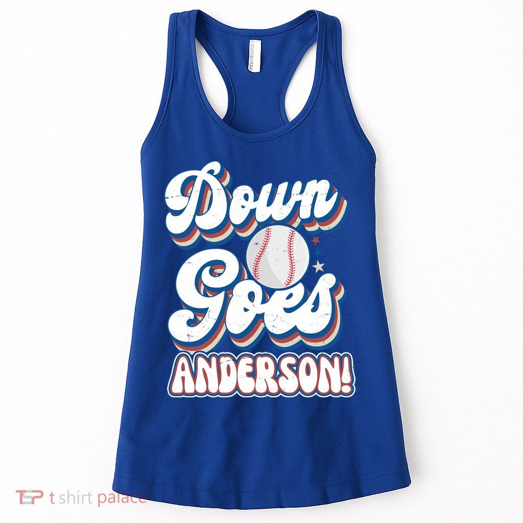 Down Goes Anderson Womens Tank Top
